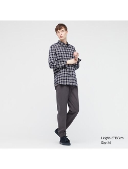 MEN FLANNEL CHECKED LONG-SLEEVE SHIRT