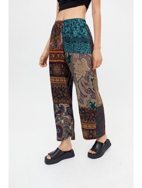 Urban Renewal Recycled Floral Paisley Patchwork Pant