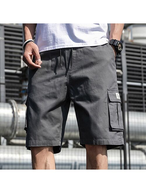 Cotton Shorts Men Summer Fashion Shorts Multi-Pockets Bermudas Male Summer Clothing Streetwear Plus Size Shorts Thin 6XL 7XL