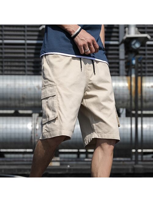 Cotton Shorts Men Summer Fashion Shorts Multi-Pockets Bermudas Male Summer Clothing Streetwear Plus Size Shorts Thin 6XL 7XL