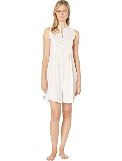 Cotton Deluxe Button Front Tank Nightgown