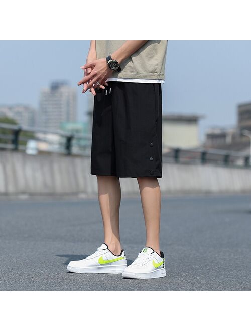 WWKK 2021 New Men Gyms Fitness Loose Shorts Bodybuilding Joggers High quality Summer Short Pants Male Casual Breatheable pants