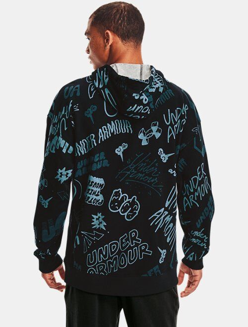 Under Armour Men's UA Rival Terry Scribble Print Hoodie