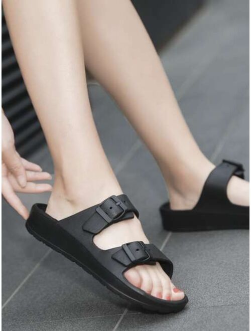 Shein Double Buckle Design Sandals