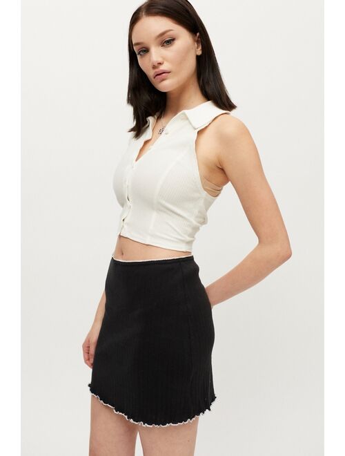 Urban outfitters UO Pointelle Knit Mini Skirt