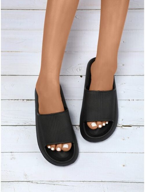 Shein Open Toe Minimalist Slides