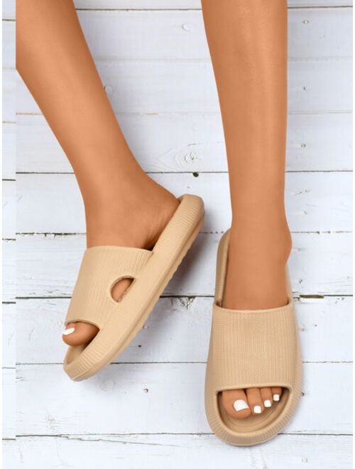 Shein Open Toe Minimalist Slides