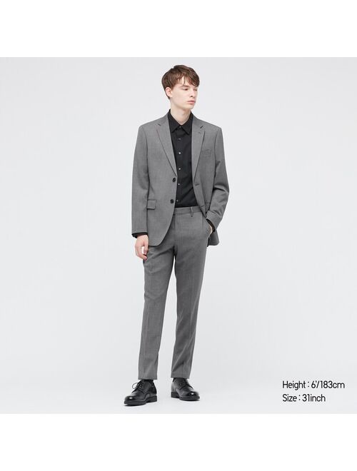 Uniqlo MEN STRETCH WOOL SLIM-FIT PANTS