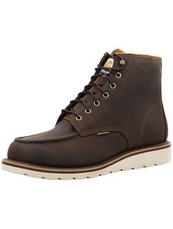 Men's 6 Inch Waterproof Wedge Soft Toe Work Boot