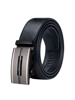 US shipping Leather Belts for Men Automatic Belt High Quality Cowhide Genuine Leather Jeans Strap for Men Luxury Brand Mens Belt