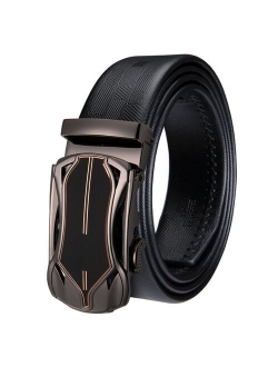 US shipping Leather Belts for Men Automatic Belt High Quality Cowhide Genuine Leather Jeans Strap for Men Luxury Brand Mens Belt