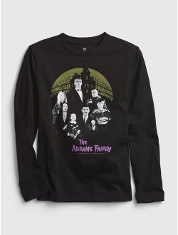 Kids 100% Organic Cotton The Addams Family Graphic T-Shirt