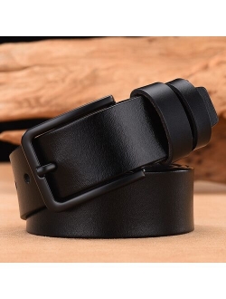 [LFMB]cow genuine leather luxury strap male belts for men new fashion classice vintage pin buckle leather belt male belt men