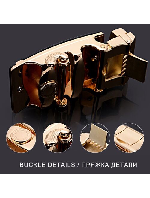 [LFMB]Famous Brand Belt Men Top Quality Genuine Luxury Leather Belts for Men,Strap Male Metal Automatic Buckle