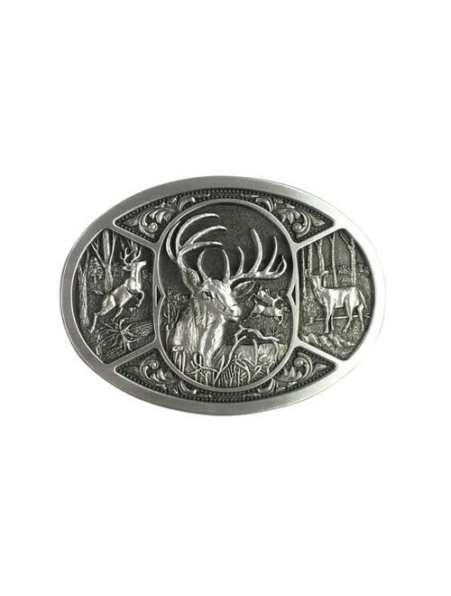 New Vintage Western Deer Hunter Hunting Belt Buckle also Stock in US Free Shipping BUCKLE-WT151AS