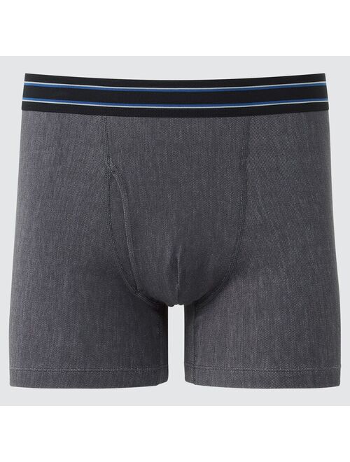 Uniqlo MEN SUPIMA COTTON DENIM-LIKE BOXER BRIEFS