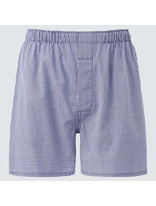 Uniqlo MEN WOVEN CHECKED BOXERS