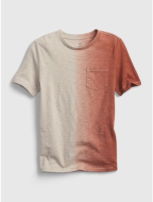 GAP Kids 100% Organic Cotton Dip-Dye Pocket T-Shirt