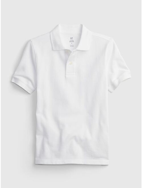 GAP Kids 100% Organic Cotton Uniform Polo Shirt