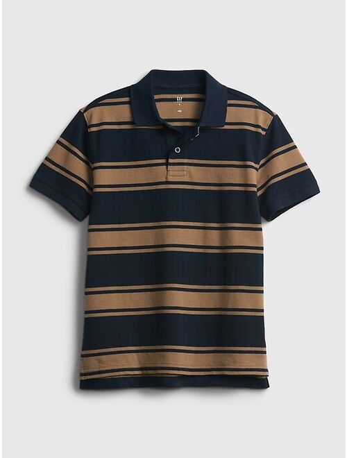 GAP Kids 100% Organic Cotton Stripe Polo Shirt