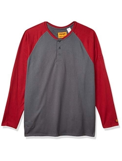 Big & Tall Flame-Resistant Long Sleeve Baseball Henley