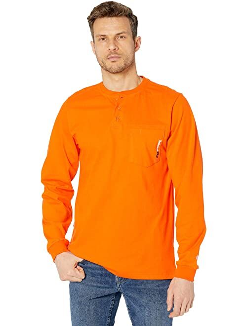 Timberland PRO FR Cotton Core Long Sleeve Henley with Pocket