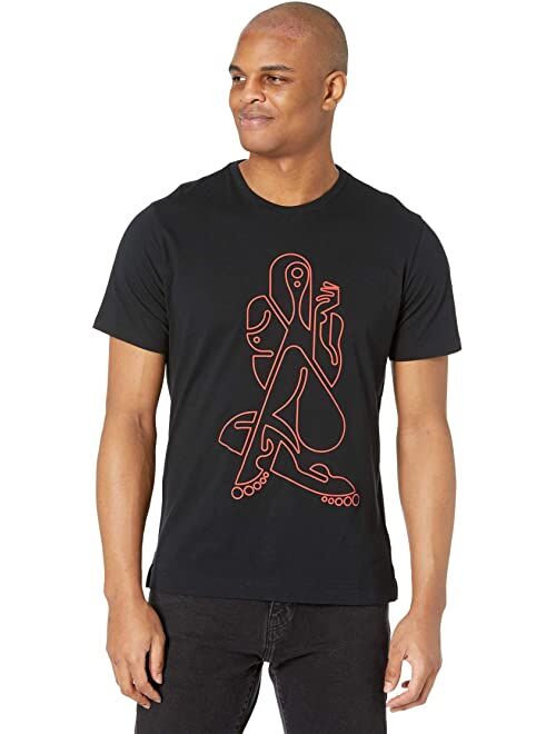 Robert Graham Neon Figures Short Sleeve Knit T-Shirt