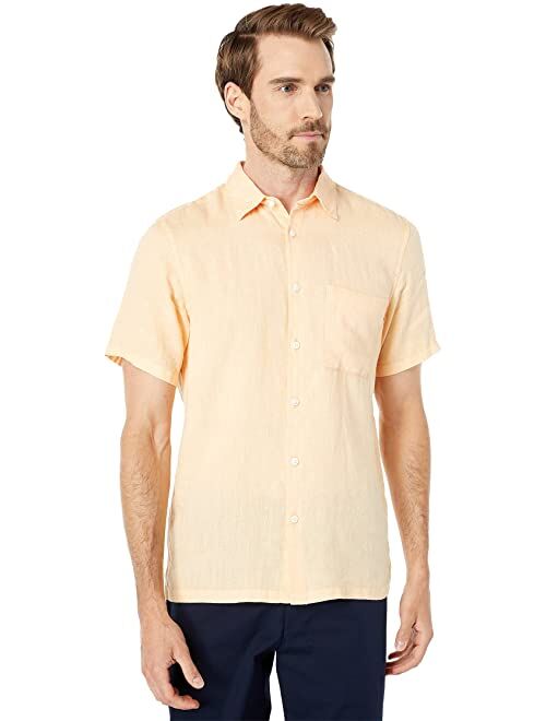 Theory Irving Short Sleeve Solid Linen