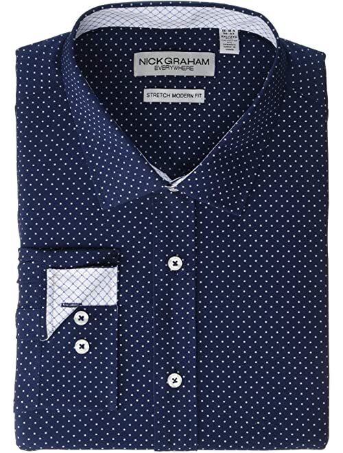 Nick Graham Pindot Stretch Dress Shirt