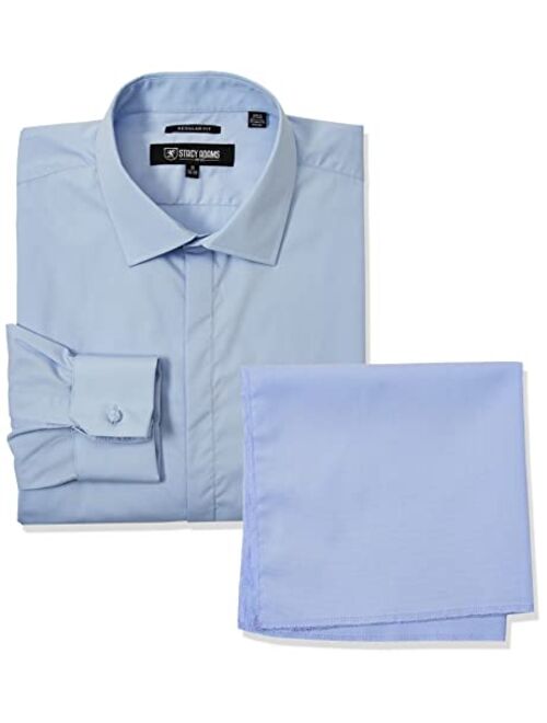 Stacy Adams Big & Tall 39000 Solid Dress Shirt