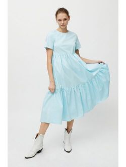 Glamorous Poplin Tiered Midi Dress