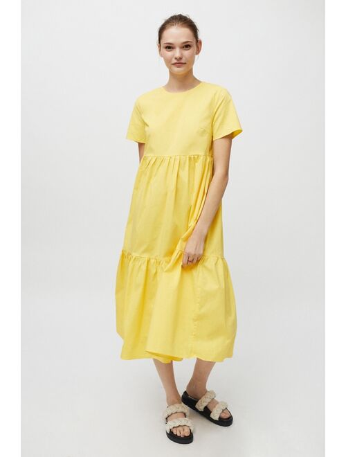 Glamorous Poplin Tiered Midi Dress