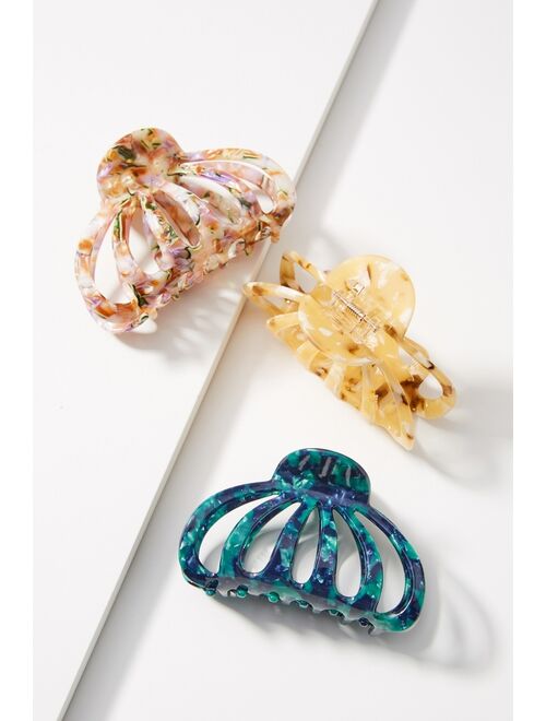 Anthropologie Aimee Claw Hair Clip Set