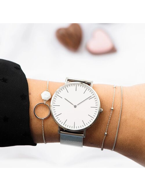 Luxury Rose Gold Watch Women Bracelet Watches Top Brand Ladies Casual Quartz Watch Steel Women's Wristwatch Montre Femme Relogio