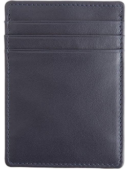 Leather Magnetic Money Clip Wallet