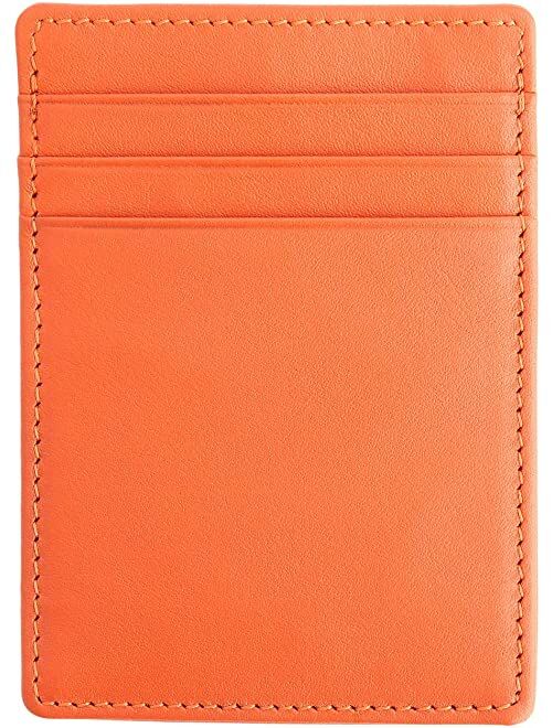 ROYCE New York Leather Magnetic Money Clip Wallet