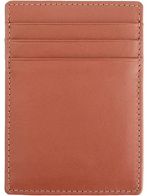 ROYCE New York Leather Magnetic Money Clip Wallet