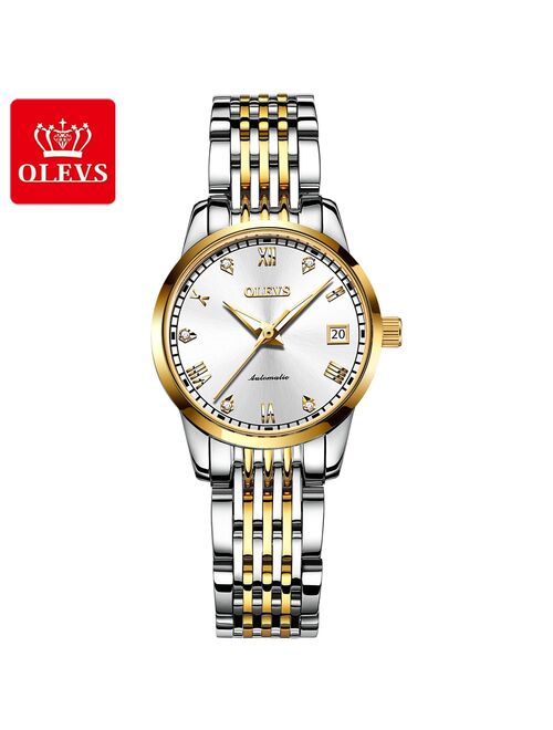 OLEVS  Women Watches Mechanical Watch Luxury Bracelet Wrist Wristwatch Elegant Ladies Automatic Clock Watch Relogio Feminino