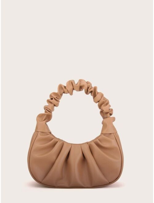 Shein Ruched Baguette Bag