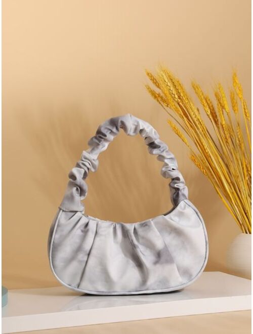 Shein Ruched Baguette Bag