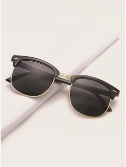 Men Metal Detail Sunglasses