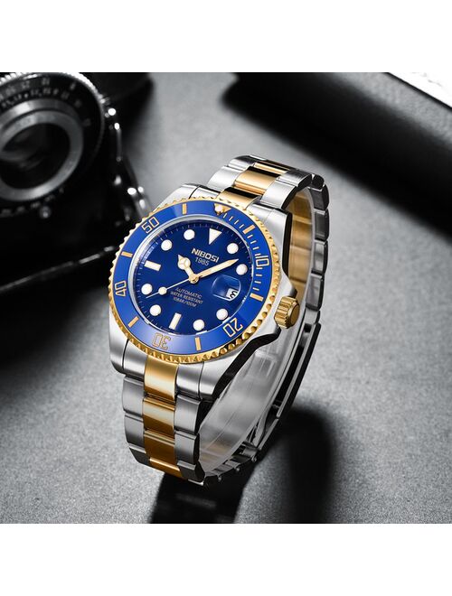 NIBOSI Top Brand Luxury Fashion Diver Watch Men Waterproof Date Clock Sport Watches Mens Quartz Wristwatch Relogio Masculino