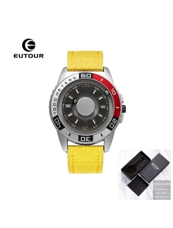 EUTOUR New innovative magnetic metal multi-function men's watch fashion sports quartz watch simple strap pilot