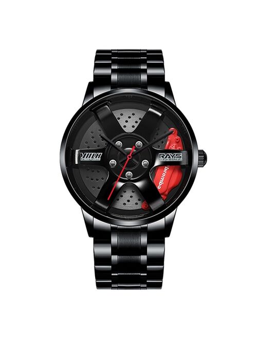 NIBOSI VIP 1 Stainless Steel Skeleton Fashion Mens Watches with Black Top Brand Luxury Sports Quartz Watch Men Relogio Masculino