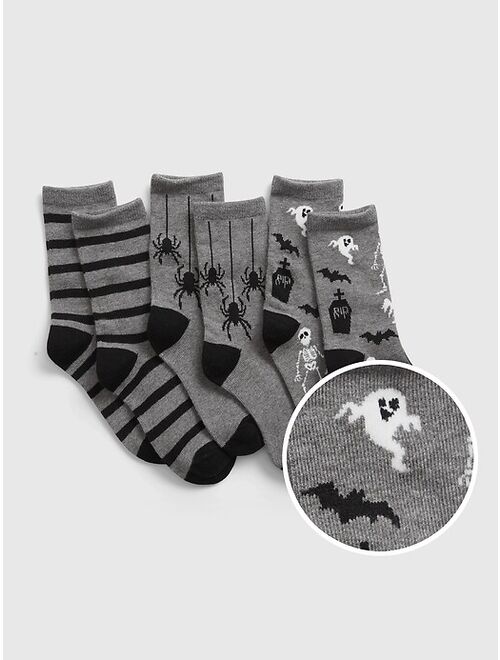 GAP Kids Print Crew Socks (3-Pack)