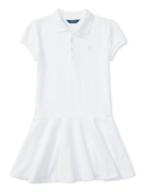 Polo Ralph Lauren Short Sleeve Polo Dress (Little Kids)