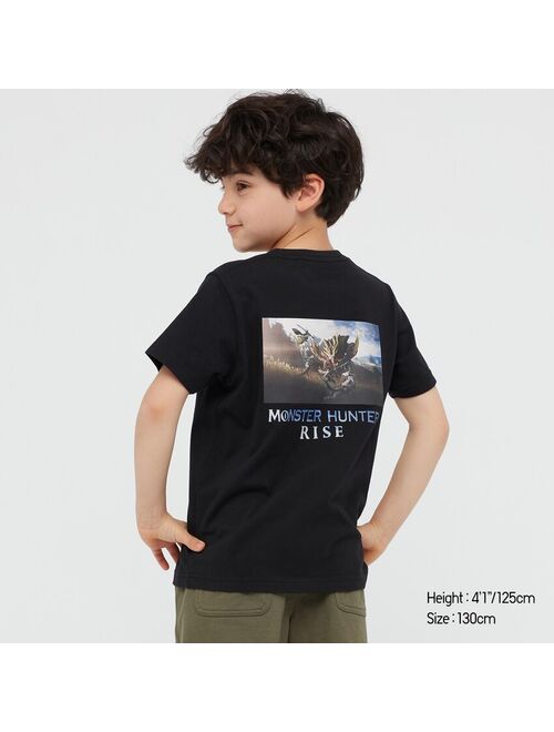 Uniqlo KIDS MONSTER HUNTER RISE UT (SHORT-SLEEVE GRAPHIC T-SHIRT)