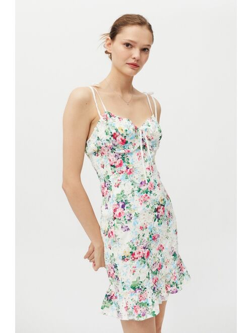 SNDYS Amalfi Floral Ruffle Mini Dress