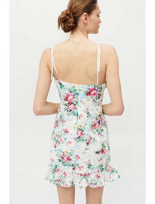 SNDYS Amalfi Floral Ruffle Mini Dress