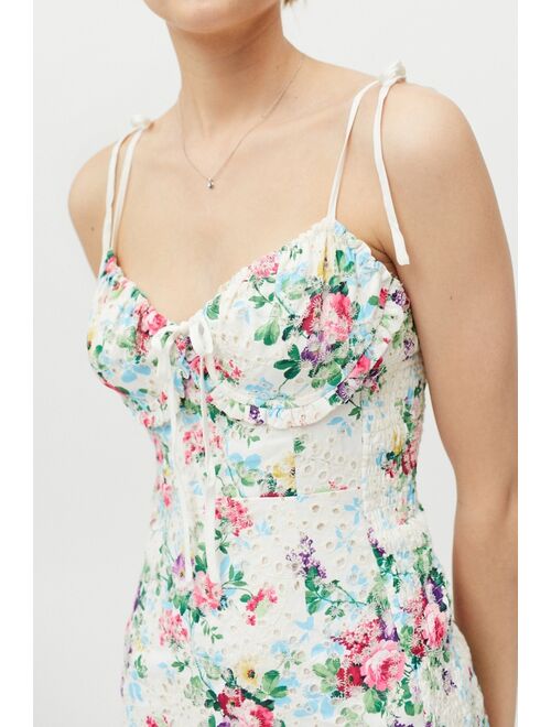 SNDYS Amalfi Floral Ruffle Mini Dress